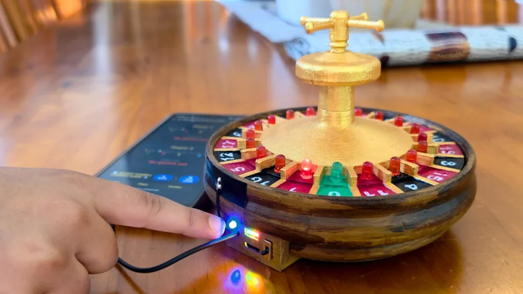 from-simple-pulse-to-sophisticated-play-the-esp32-powered-3d-printed-led-roulette-wheel-that-defied-simplicity