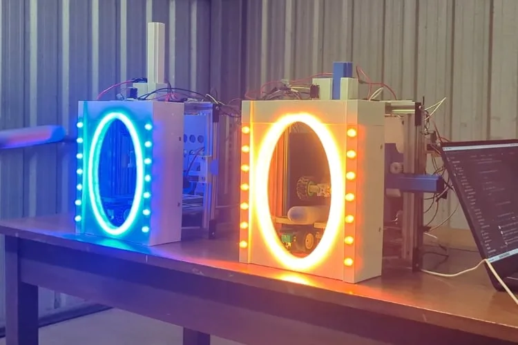 bringing-aperture-science-to-life-maker-recreates-the-portal-linked-gateway-illusion-using-arduino-flywheel-physics-and-high-speed-sensors